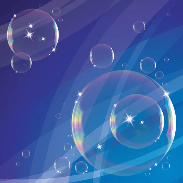 Фон с мыльными пузырями — стоковый вектор