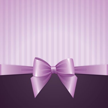Violet background with bow