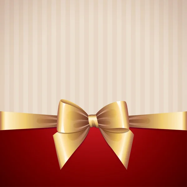 stock vector Background with gold bow