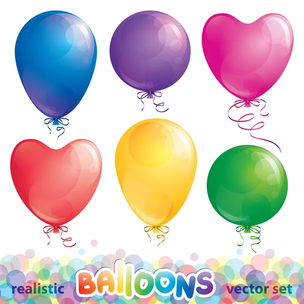 Ensemble de ballons — Image vectorielle