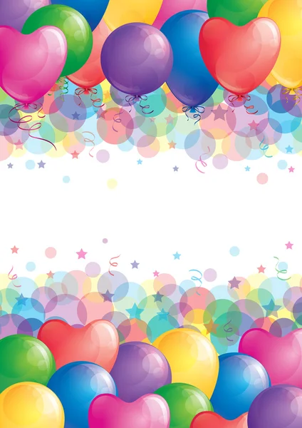 Background with balloons — Stock Vector