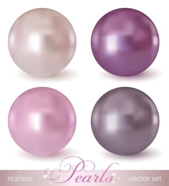 Set of pearls clipart