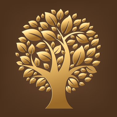 Gold Tree clipart