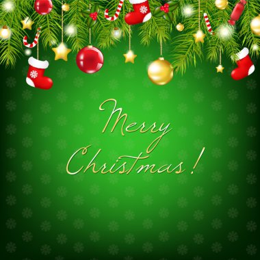 Merry Christmas Silver And Blue Composition clipart