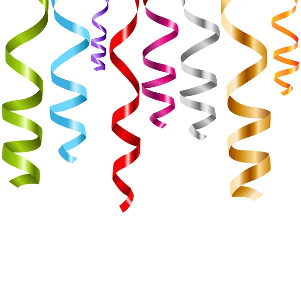 Flux de curling multicolore — Image vectorielle