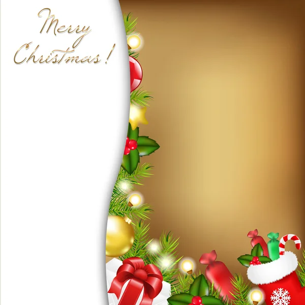 Illustration vintage Noël — Image vectorielle