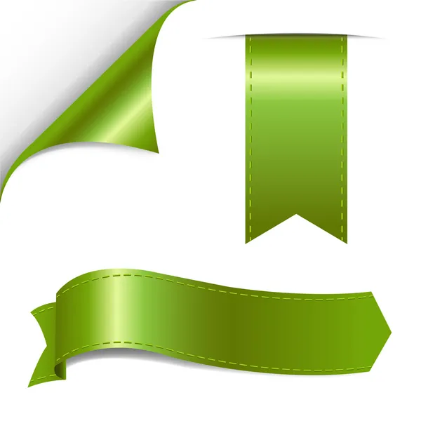 Зеленый набор — стоковый вектор