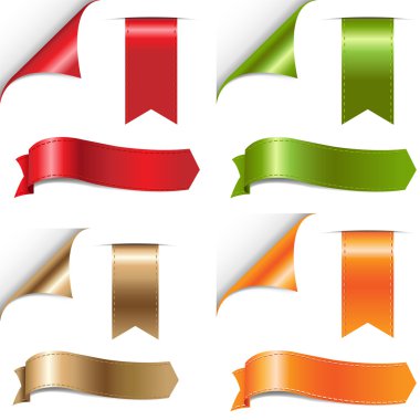 Color Ribbons Set clipart