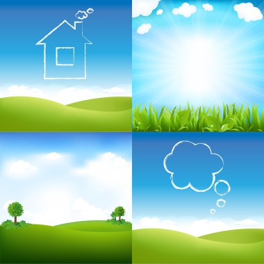 Landscape And Sky clipart