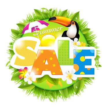 Summer Sale Template clipart