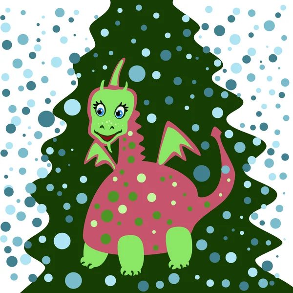 Un arbre dragon — Image vectorielle