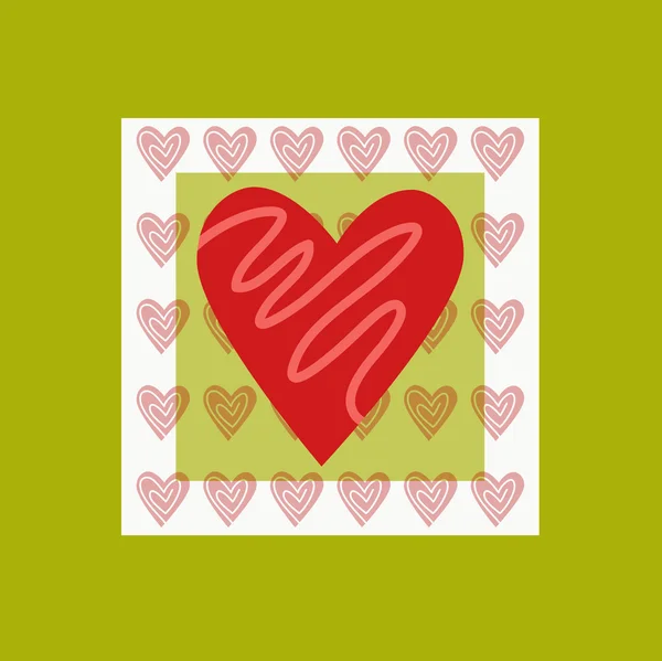 Kärlek och hjärta — Stock vektor