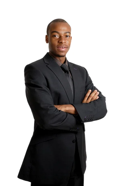 Confident business man smiling — Stock Photo, Image
