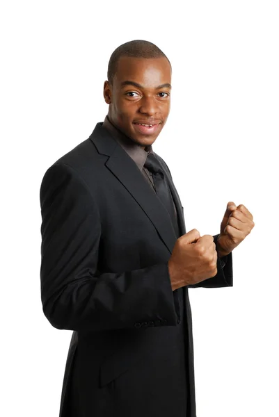 Excited business man celebrating success — Stock Photo, Image