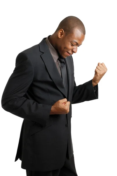 Excited business man celebrating success — Stock Photo, Image