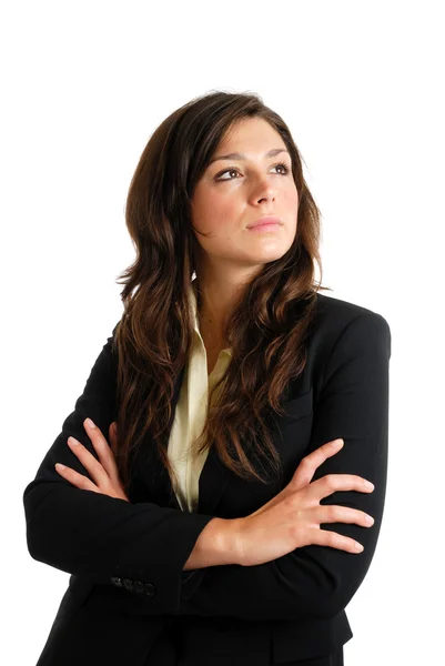 Mujer de negocios mirando hacia otro lado con visión de negocio —  Fotos de Stock