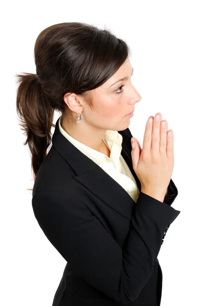 기도 젊은 비즈니스 우먼 — 스톡 사진
