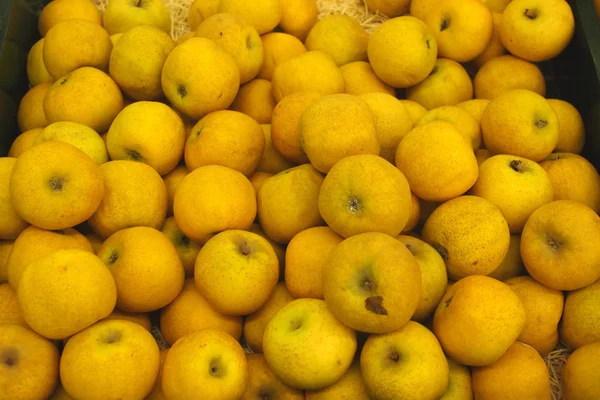 Apple display, étalage de pommes