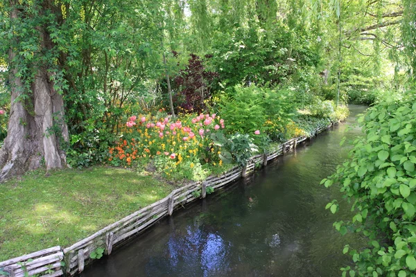 Fluss im Garten — Stockfoto