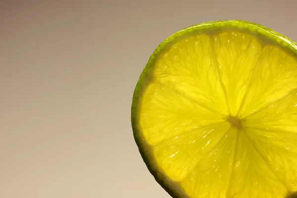 Limón, rebanada de cal — Foto de Stock