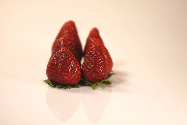 草莓关闭 — 图库照片