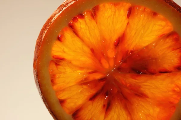 가까운 혈액 오렌지 슬라이스 — 스톡 사진