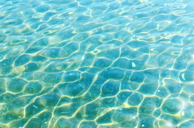 Blue rippled water