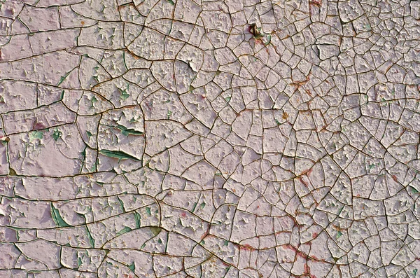 stock image Cracked old paint texture closeup