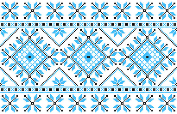 Embroidered good like handmade cross-stitch