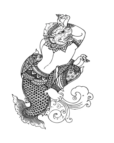 Tajskiej sztuki rysunku — Zdjęcie stockowe