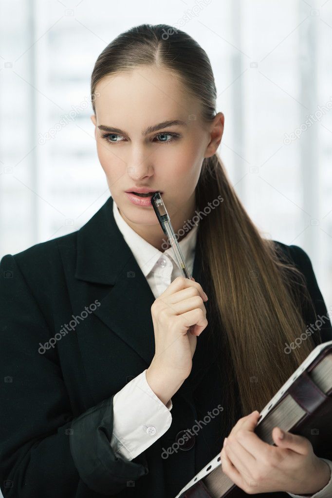 Young business woman portrait