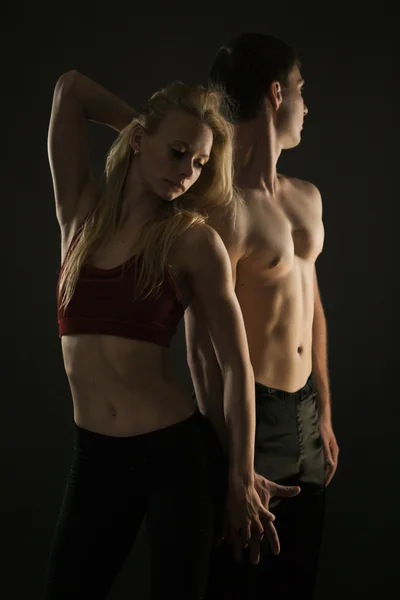 Sporty couple — Stock Photo, Image