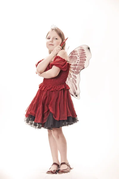 stock image Adorable little girl with candy