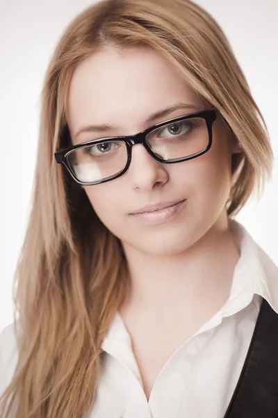 Cute girl wearing glasses Stock Picture
