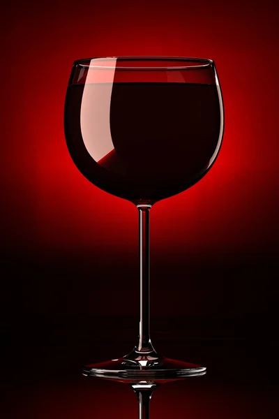 Alone glass with red wine XL — Stock Photo, Image