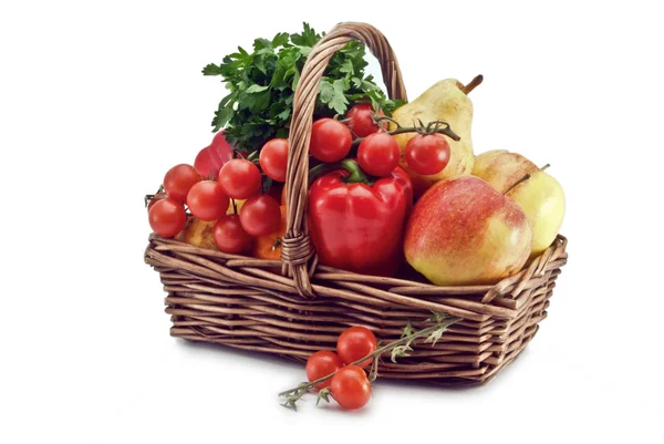 Colheita de legumes e frutas — Fotografia de Stock