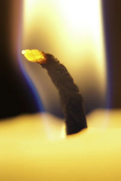 Kerze in Großaufnahme — Stockfoto
