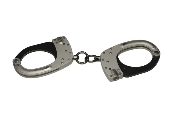 Handcuffs isolated — Stock Photo, Image