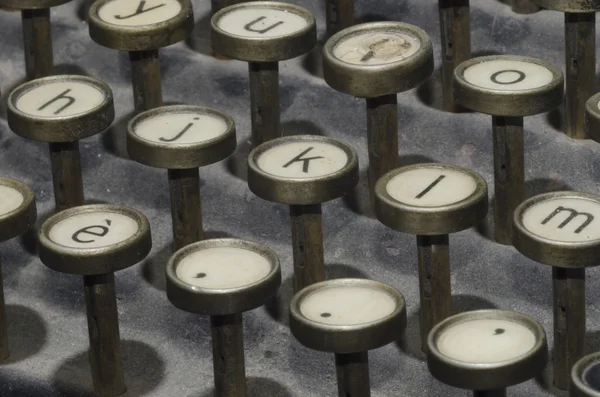 Clés de la vieille machine à écrire — Photo