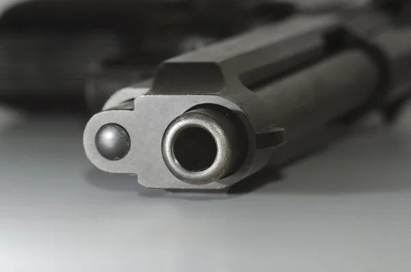 Closeup of a gun barrel — Stock Photo, Image