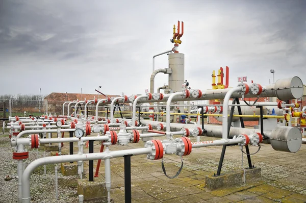 Przemysłu rafinacji ropy naftowej i gazu — Zdjęcie stockowe