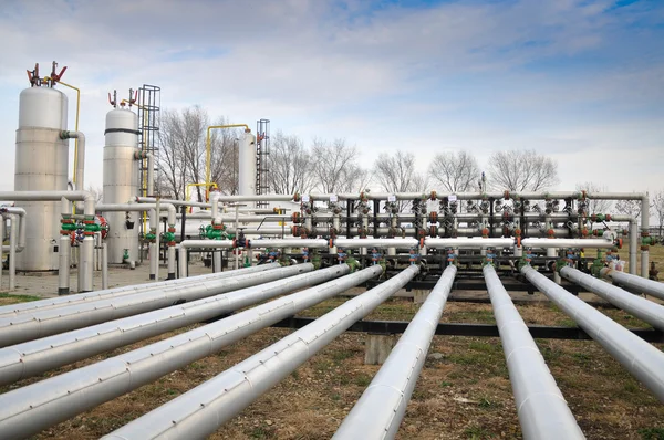 Industrie della raffinazione del petrolio e del gas — Foto Stock