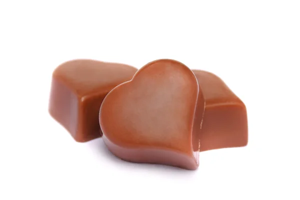 Corazón de chocolate caramelo — Foto de Stock