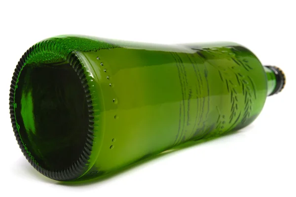 stock image Green beer bottle