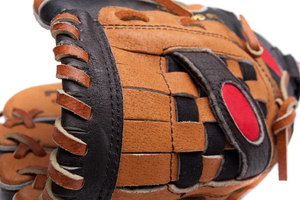 Een honkbal handschoen op een witte achtergrond — Stockfoto