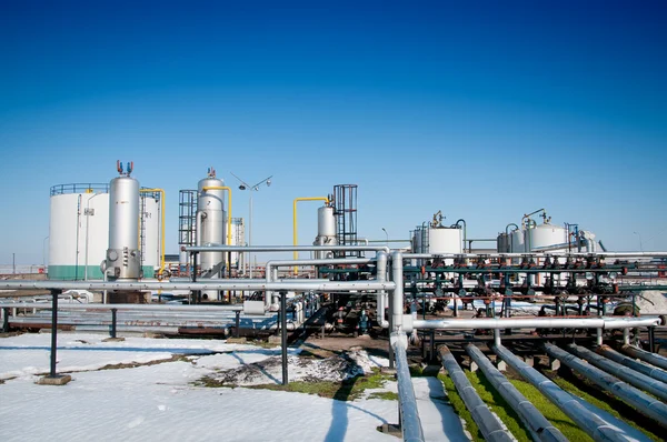 Industria del gas de invierno — Foto de Stock