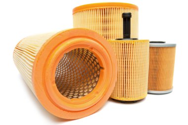 Filters for car isolated on a white background clipart