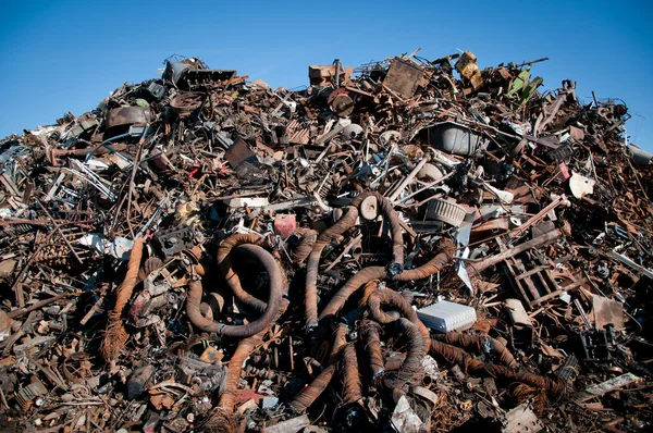 金属的回收利用 — 图库照片