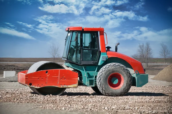 Stock image Orange road-roller