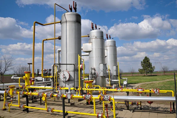Lagring av gas och pipeline — Stockfoto